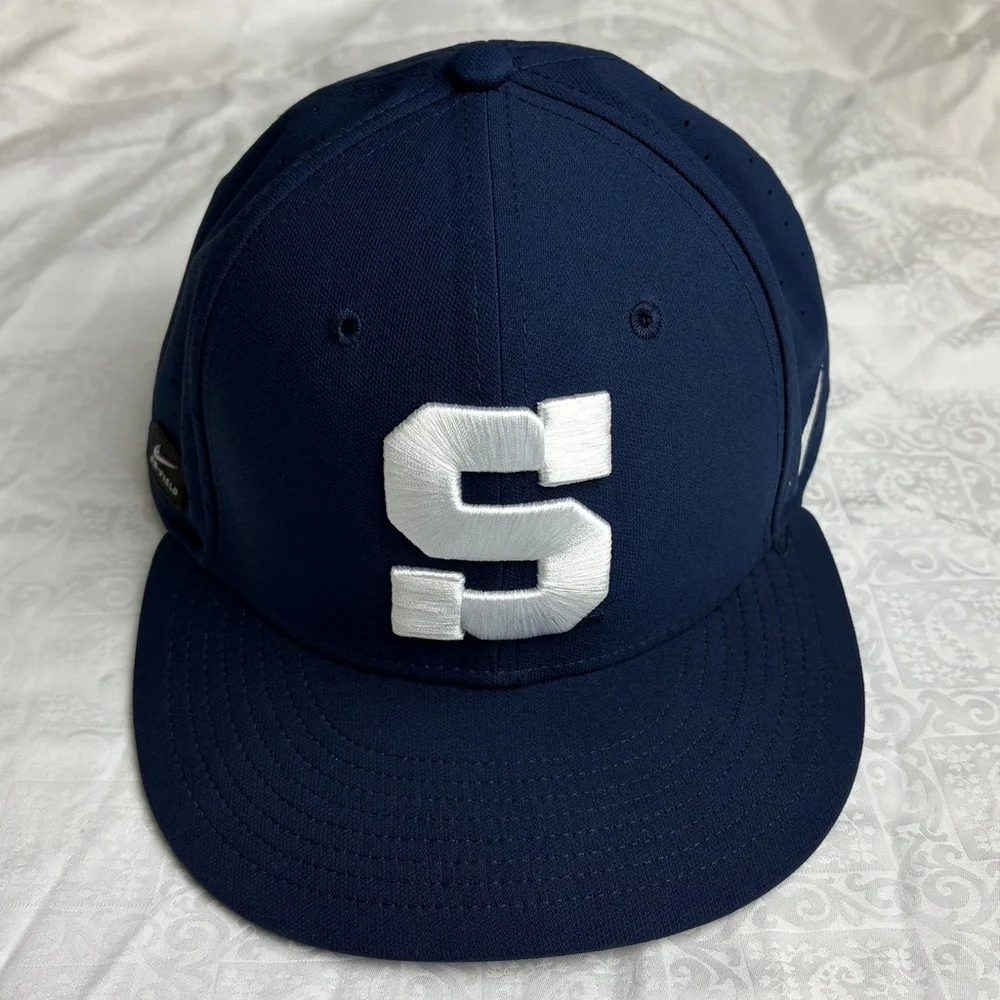 Penn State Nittany Lions Nike On Field Dri-Fit Size 7 1/4 Cap Hat Logo Fitted - Picture 1 of 5